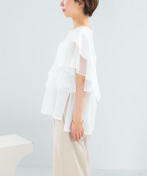 URBAN RESEARCH ROSSO / アーバンリサーチ ロッソ シャツ・ブラウス | ELENDEEK　MESH LAYERED SLEEVE BLOUSE | 詳細5