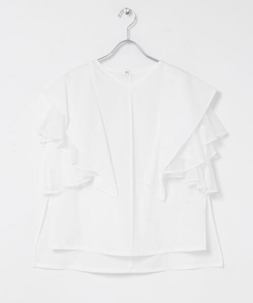 URBAN RESEARCH ROSSO / アーバンリサーチ ロッソ シャツ・ブラウス | ELENDEEK　MESH LAYERED SLEEVE BLOUSE（オフホワイト）