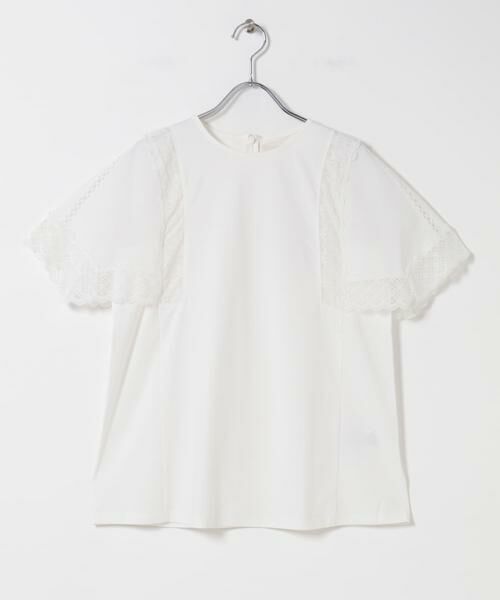 URBAN RESEARCH ROSSO / アーバンリサーチ ロッソ Tシャツ | MARILYN MOON　LACED  SLEEVE CUTSEW | 詳細1
