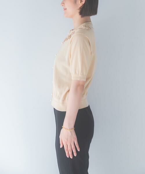 URBAN RESEARCH ROSSO / アーバンリサーチ ロッソ カーディガン・ボレロ | MARILYN MOON　EMBROIDERY KNIT CARDIGAN | 詳細9