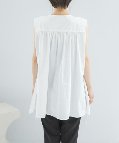 URBAN RESEARCH ROSSO / アーバンリサーチ ロッソ シャツ・ブラウス | PROTAGONISTA　NO-SLEEVE GATHER BLOUSE | 詳細10