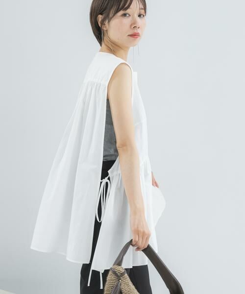 URBAN RESEARCH ROSSO / アーバンリサーチ ロッソ シャツ・ブラウス | PROTAGONISTA　NO-SLEEVE GATHER BLOUSE | 詳細3