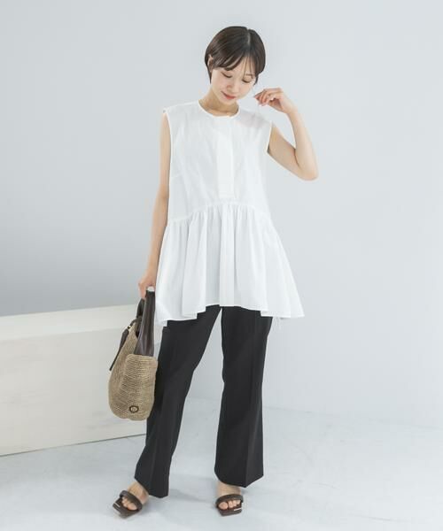 URBAN RESEARCH ROSSO / アーバンリサーチ ロッソ シャツ・ブラウス | PROTAGONISTA　NO-SLEEVE GATHER BLOUSE | 詳細5