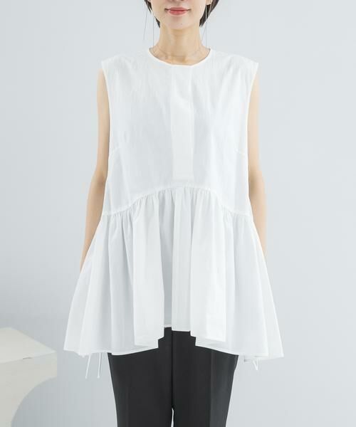 URBAN RESEARCH ROSSO / アーバンリサーチ ロッソ シャツ・ブラウス | PROTAGONISTA　NO-SLEEVE GATHER BLOUSE | 詳細8