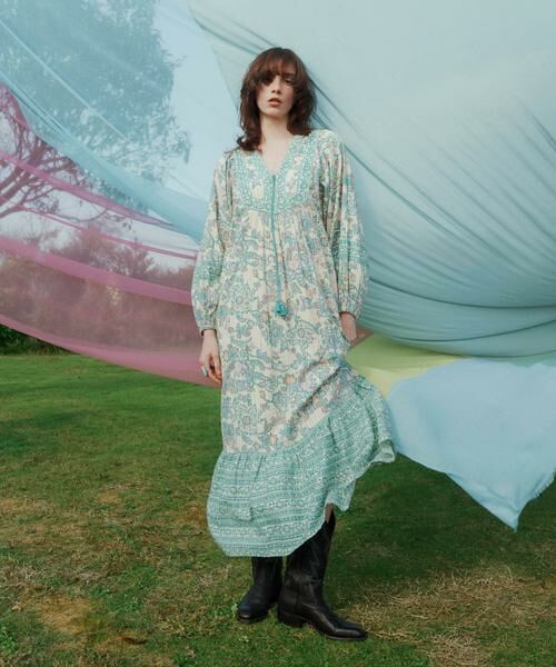 URBAN RESEARCH ROSSO / アーバンリサーチ ロッソ ワンピース | sara mallika　PAISLEY FLOWER PRINT DRESS | 詳細2