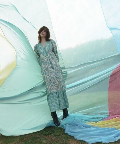 URBAN RESEARCH ROSSO / アーバンリサーチ ロッソ ワンピース | sara mallika　PAISLEY FLOWER PRINT DRESS | 詳細3