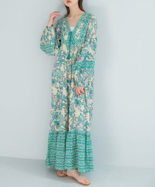 URBAN RESEARCH ROSSO / アーバンリサーチ ロッソ ワンピース | sara mallika　PAISLEY FLOWER PRINT DRESS | 詳細5