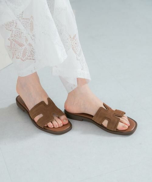 URBAN RESEARCH ROSSO / アーバンリサーチ ロッソ サンダル | NICOLAS LAINAS　スエードフラットサンダル | 詳細1