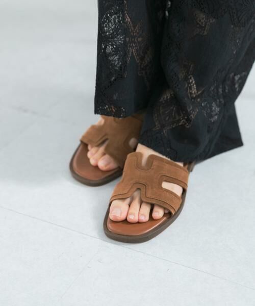 URBAN RESEARCH ROSSO / アーバンリサーチ ロッソ サンダル | NICOLAS LAINAS　スエードフラットサンダル | 詳細2