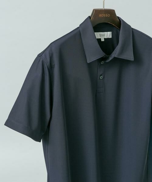 URBAN RESEARCH ROSSO / アーバンリサーチ ロッソ ポロシャツ | 『XLサイズあり』『イージーケア / 接触冷感 / 速乾』ハイパフォーマンスコンフォートポロシャツ（ネイビー）