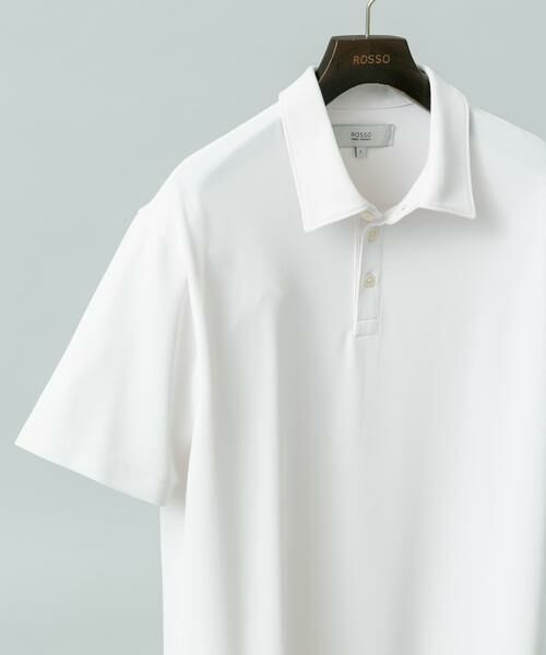 URBAN RESEARCH ROSSO / アーバンリサーチ ロッソ ポロシャツ | 『XLサイズあり』『イージーケア / 接触冷感 / 速乾』ハイパフォーマンスコンフォートポロシャツ（ホワイト）