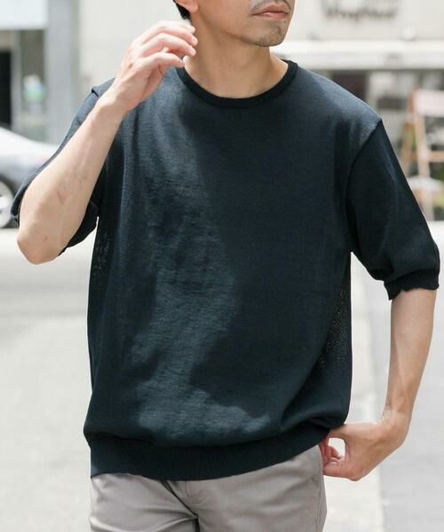 URBAN RESEARCH ROSSO / アーバンリサーチ ロッソ ニット・セーター | 『UR TECH』AIRDRY半袖クルーニット | 詳細6