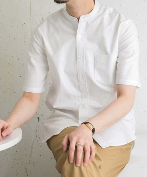 URBAN RESEARCH ROSSO / アーバンリサーチ ロッソ シャツ・ブラウス | 『WEB限定』『抗菌/消臭』『XXLサイズあり』ハイパフォーマンスバンドカラー半袖シャツ | 詳細28