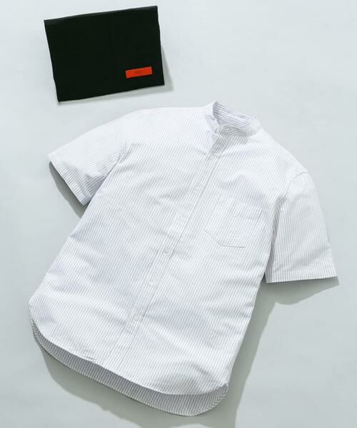 URBAN RESEARCH ROSSO / アーバンリサーチ ロッソ シャツ・ブラウス | 『WEB限定』『抗菌/消臭』『XXLサイズあり』ハイパフォーマンスバンドカラー半袖シャツ（グレー系その他）