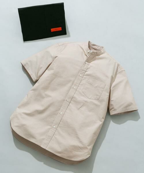 URBAN RESEARCH ROSSO / アーバンリサーチ ロッソ シャツ・ブラウス | 『WEB限定』『抗菌/消臭』『XXLサイズあり』ハイパフォーマンスバンドカラー半袖シャツ（ベージュ）