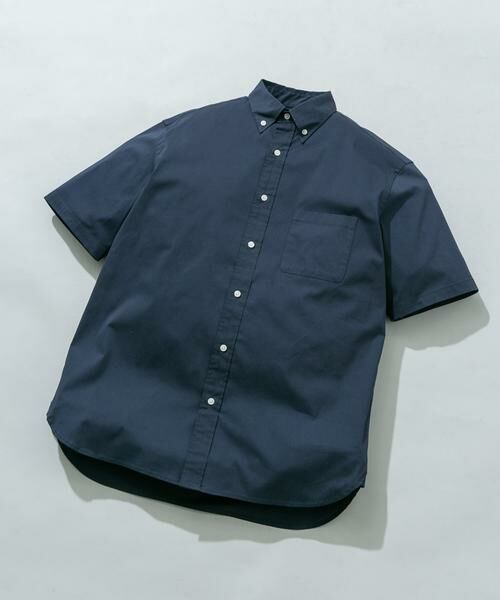 URBAN RESEARCH ROSSO / アーバンリサーチ ロッソ シャツ・ブラウス | 『XLサイズあり』ハイパフォーマンス快適ショートスリーブシャツ（ネイビー）