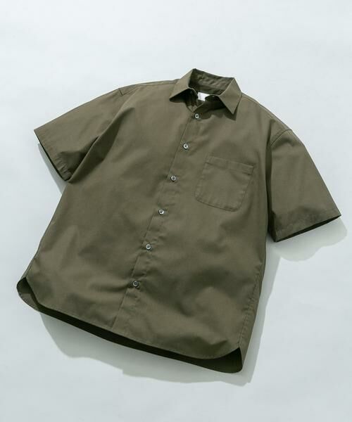 URBAN RESEARCH ROSSO / アーバンリサーチ ロッソ シャツ・ブラウス | 『XLサイズあり』アーバンリラックスブロード半袖シャツ（カーキ）