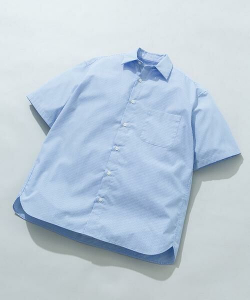 URBAN RESEARCH ROSSO / アーバンリサーチ ロッソ シャツ・ブラウス | 『XLサイズあり』アーバンリラックスブロード半袖シャツ（ライトブルー）