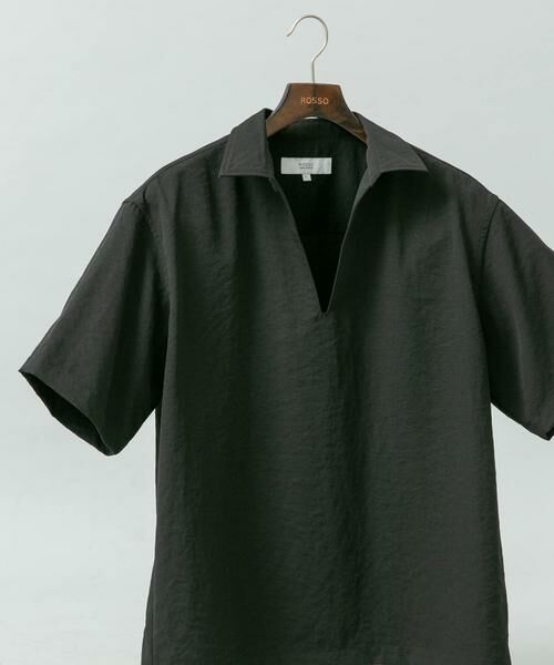 URBAN RESEARCH ROSSO / アーバンリサーチ ロッソ シャツ・ブラウス | 『セットアップ対応』『防シワ/速乾』ドライイージースキッパーシャツ（ブラック）