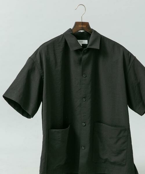 URBAN RESEARCH ROSSO / アーバンリサーチ ロッソ シャツ・ブラウス | 『セットアップ対応』『防シワ/速乾』ドライイージーショートスリーブシャツジャケット（ブラック）