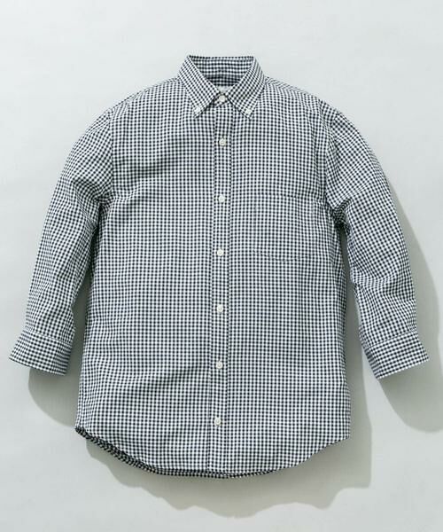 URBAN RESEARCH ROSSO / アーバンリサーチ ロッソ シャツ・ブラウス | ハイパフォーマンスリネン七分袖シャツ（チェック）