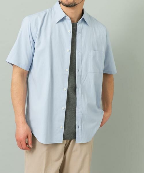 URBAN RESEARCH ROSSO / アーバンリサーチ ロッソ シャツ・ブラウス | 『イージーケア / XLサイズあり』ハイパフォーマンスリネン半袖シャツ | 詳細1