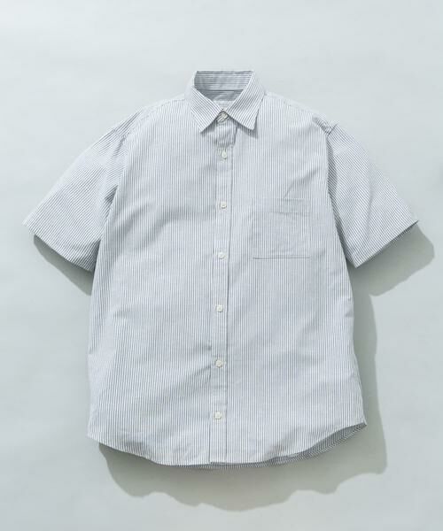 URBAN RESEARCH ROSSO / アーバンリサーチ ロッソ シャツ・ブラウス | 『イージーケア / XLサイズあり』ハイパフォーマンスリネン半袖シャツ（ストライプ）