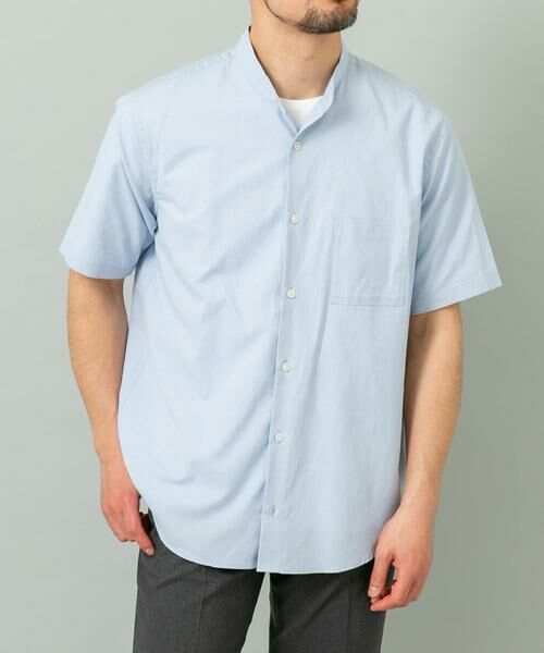 URBAN RESEARCH ROSSO / アーバンリサーチ ロッソ シャツ・ブラウス | 『WEB限定』『イージーケア / XLサイズあり』ハイパフォーマンスリネンバンド半袖シャツ | 詳細1