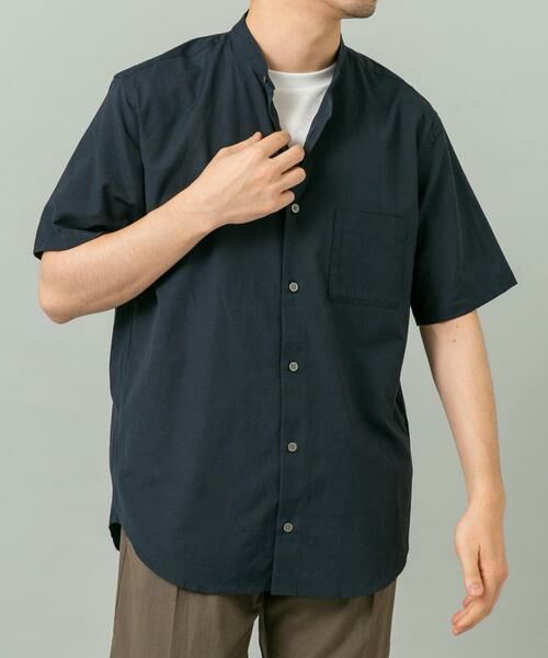 URBAN RESEARCH ROSSO / アーバンリサーチ ロッソ シャツ・ブラウス | 『WEB限定』『イージーケア / XLサイズあり』ハイパフォーマンスリネンバンド半袖シャツ | 詳細7