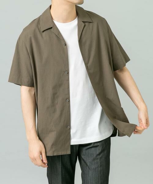 URBAN RESEARCH ROSSO / アーバンリサーチ ロッソ シャツ・ブラウス | 『イージーケア / XLサイズあり』アーバンリラックスリネンオープンカラーシャツ | 詳細1