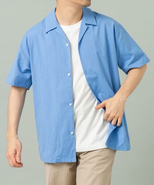 URBAN RESEARCH ROSSO / アーバンリサーチ ロッソ シャツ・ブラウス | 『イージーケア / XLサイズあり』アーバンリラックスリネンオープンカラーシャツ | 詳細8