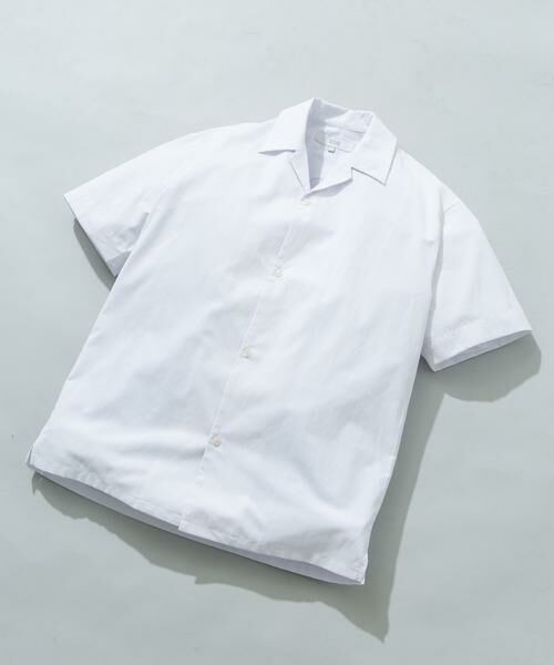URBAN RESEARCH ROSSO / アーバンリサーチ ロッソ シャツ・ブラウス | 『イージーケア / XLサイズあり』アーバンリラックスリネンオープンカラーシャツ（ホワイト）
