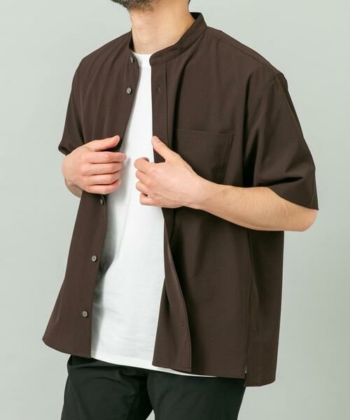 URBAN RESEARCH ROSSO / アーバンリサーチ ロッソ シャツ・ブラウス | 『WEB限定』『XLサイズあり』『吸水速乾』Air Stretch バンドカラーシャツ | 詳細2