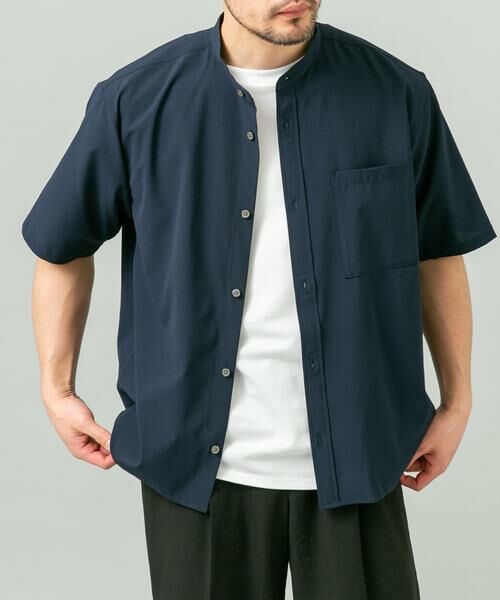 URBAN RESEARCH ROSSO / アーバンリサーチ ロッソ シャツ・ブラウス | 『WEB限定』『XLサイズあり』『吸水速乾』Air Stretch バンドカラーシャツ | 詳細7