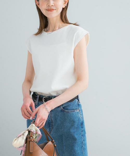 URBAN RESEARCH ROSSO / アーバンリサーチ ロッソ Tシャツ | クールタッチスーピマコットンフレンチTシャツ（オフホワイト）