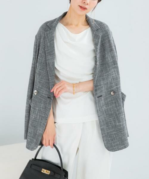 URBAN RESEARCH ROSSO / アーバンリサーチ ロッソ Tシャツ | クールタッチ デザインドレープカットソー（オフホワイト）