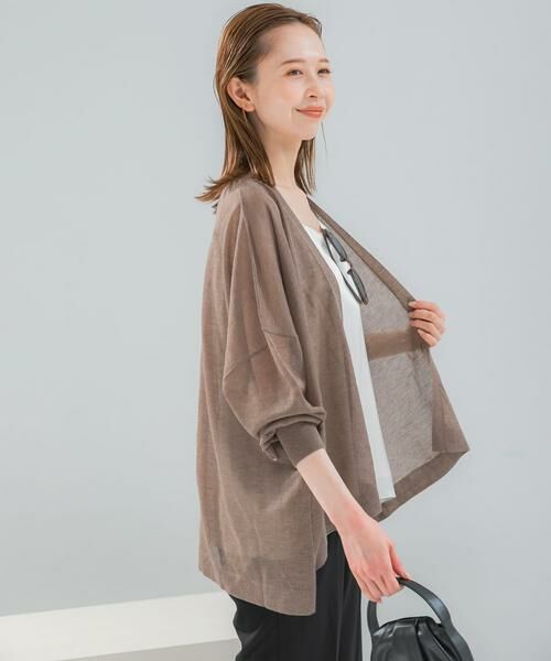 URBAN RESEARCH ROSSO / アーバンリサーチ ロッソ カーディガン・ボレロ | 接触冷感シアーカーディガン | 詳細2