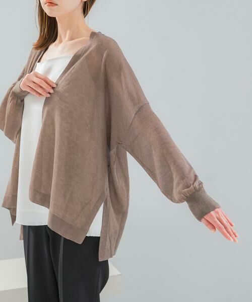 URBAN RESEARCH ROSSO / アーバンリサーチ ロッソ カーディガン・ボレロ | 接触冷感シアーカーディガン | 詳細8