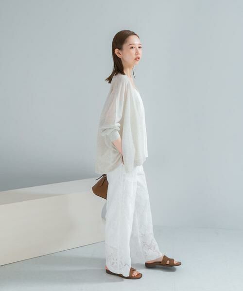 URBAN RESEARCH ROSSO / アーバンリサーチ ロッソ カーディガン・ボレロ | 接触冷感シアーカーディガン | 詳細16