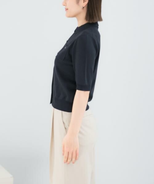 URBAN RESEARCH ROSSO / アーバンリサーチ ロッソ カーディガン・ボレロ | 襟付コンパクト5分袖カーディガン | 詳細13