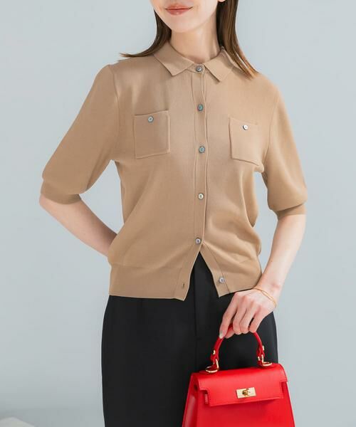 URBAN RESEARCH ROSSO / アーバンリサーチ ロッソ カーディガン・ボレロ | 襟付コンパクト5分袖カーディガン | 詳細22