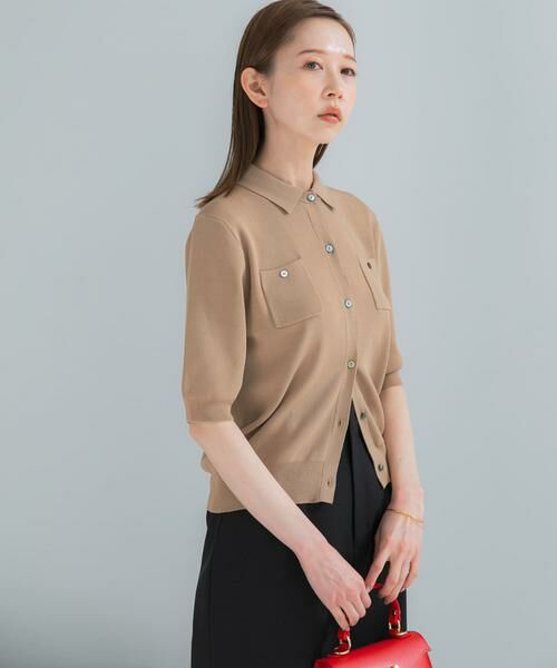 URBAN RESEARCH ROSSO / アーバンリサーチ ロッソ カーディガン・ボレロ | 襟付コンパクト5分袖カーディガン | 詳細23