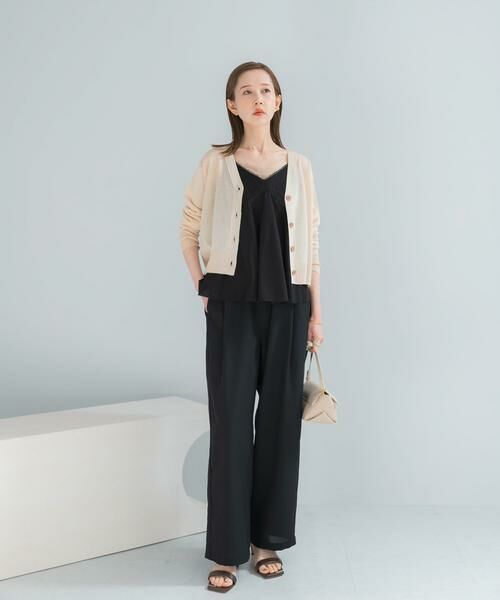 URBAN RESEARCH ROSSO / アーバンリサーチ ロッソ カーディガン・ボレロ | リネン混セミシアーカーディガン | 詳細2