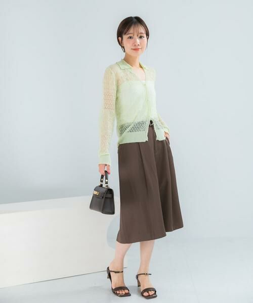 URBAN RESEARCH ROSSO / アーバンリサーチ ロッソ カーディガン・ボレロ | リネン混クロシェニットカーディガン | 詳細3