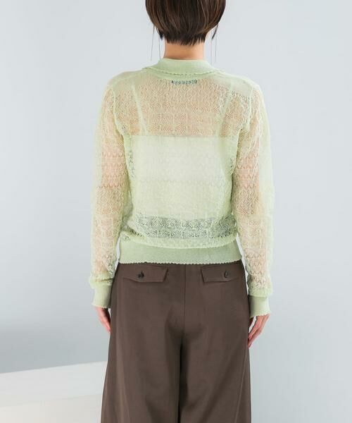 URBAN RESEARCH ROSSO / アーバンリサーチ ロッソ カーディガン・ボレロ | リネン混クロシェニットカーディガン | 詳細6