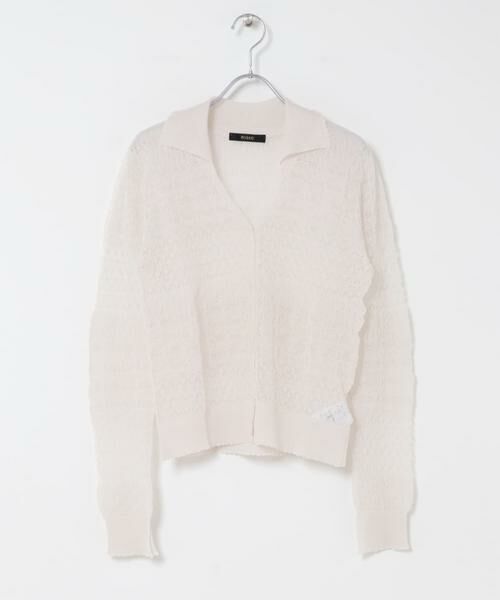 URBAN RESEARCH ROSSO / アーバンリサーチ ロッソ カーディガン・ボレロ | リネン混クロシェニットカーディガン | 詳細19