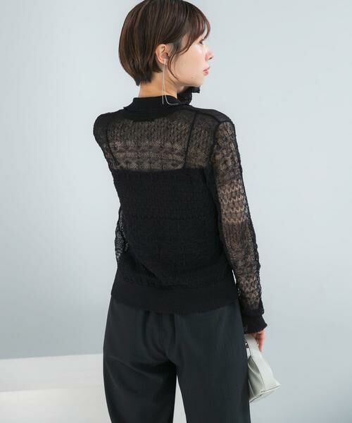 URBAN RESEARCH ROSSO / アーバンリサーチ ロッソ カーディガン・ボレロ | リネン混クロシェニットカーディガン | 詳細24