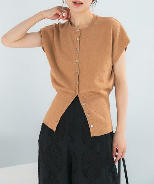 URBAN RESEARCH ROSSO / アーバンリサーチ ロッソ ニット・セーター | リネンコットンウエストシェイプデザインニット | 詳細1