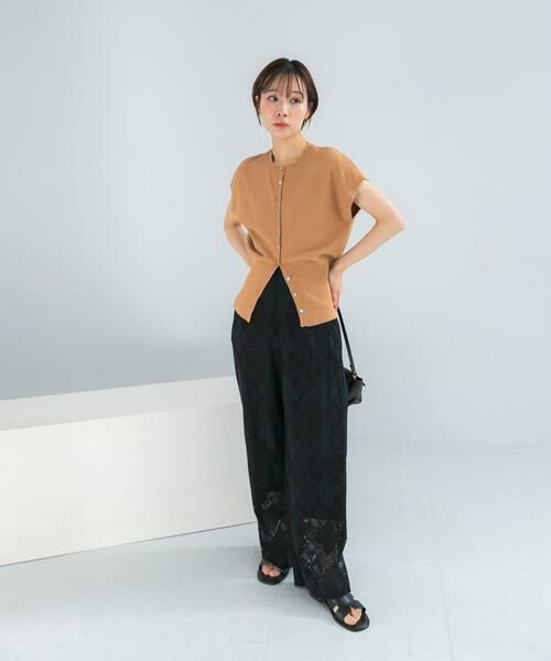 URBAN RESEARCH ROSSO / アーバンリサーチ ロッソ ニット・セーター | リネンコットンウエストシェイプデザインニット | 詳細4
