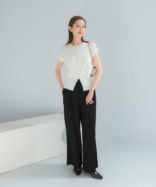 URBAN RESEARCH ROSSO / アーバンリサーチ ロッソ ニット・セーター | リネンコットンウエストシェイプデザインニット | 詳細8